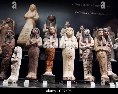 Frankreich, Paris, Musée du Louvre, ägyptischen Statuen Stockfoto