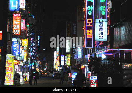 Straßenszene in Busan in Südkorea Stockfoto