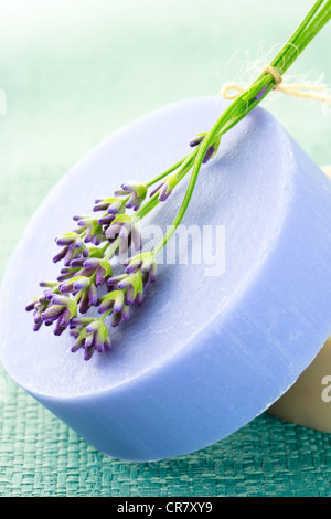 Handwerker-Lavendel Seife Stockfoto