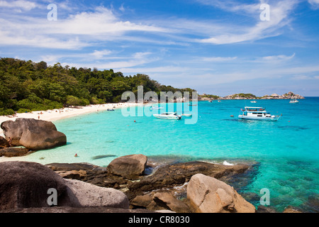 Thailand, Provinz Krabi, National Marine Park der Similan Inseln, Insel Nr. 8 Stockfoto