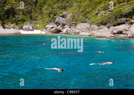 Thailand, nach Norden bis der Andamanküste, Similan Marine Nationalpark, Insel n ° 8 Stockfoto