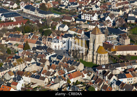 Frankreich, Region Basse-Normandie Calvados (14), Ouistreham (Vue Aérienne) Stockfoto