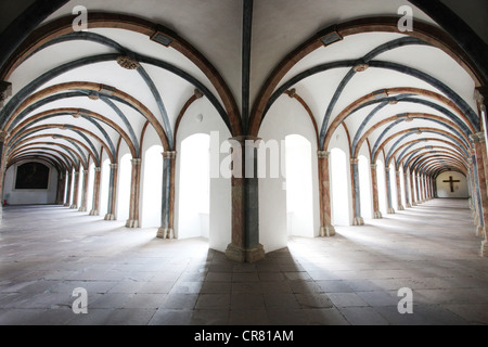 Portikus, Schloss Corvey Schloss, ehemalige Abtei, Höxter, Weserbergland Region, North Rhine-Westphalia, Deutschland, Europa Stockfoto