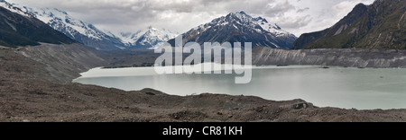 Der Gletschersee der Tasman-Gletscher, Alpen Mount Cook Village, Neuseeland, Südinsel, Neuseeland Stockfoto