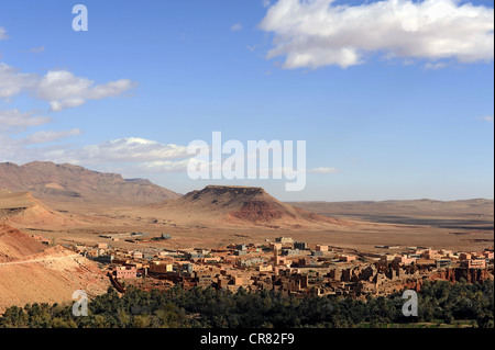 Tinghir, einer Oasenstadt entlang der Straße der Kasbahs, Südmarokko, Marokko, Maghreb, Nordafrika, Afrika Stockfoto