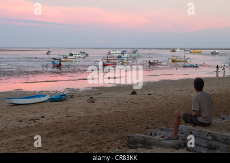 Strand von Sanur - Bali - Indonesien - Südostasien Stockfoto