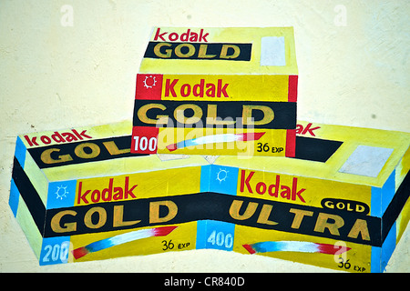 Künstlerischen Detail der bunte Zeichnung Darstellung Kodak-Film