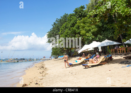 Strand von Sanur - Bali - Indonesien Stockfoto