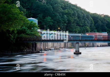 Kläranlage auf dem unsere Fluss in Nord-Virginia Stockfoto