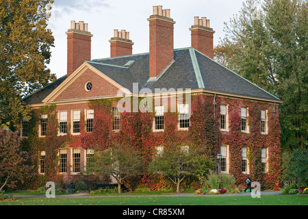 Vereinigte Staaten, New England, Massachusetts, historische Deerfield, Dorf mit historischen Häusern Stockfoto