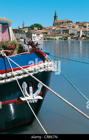 Frankreich, Aude, Castelnaudary, Great Basin am Canal du Midi Stockfoto