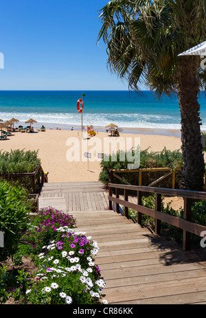 Strand in der exklusiven Anlage von Vale de Lobo, Algarve, Portugal Stockfoto