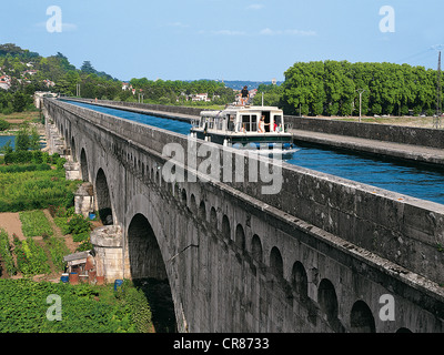 Frankreich, Lot et Garonne, Agen, Kanalbrücke Stockfoto