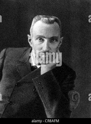 Curie, Pierre, 15.5.1859 - 19.4.1906, französischer Physiker und Chemiker, halbe Länge, ca. 1900, Stockfoto
