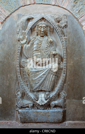 Frankreich, Haute Garonne, Toulouse, ein Anschlag auf el Camino de Santiago, Basilika Saint-Sernin, der Christ in der Majestät sehnte sich in der Stockfoto