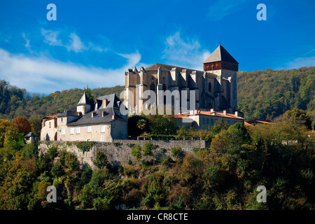 Frankreich, Haute Garonne, Saint Bertrand de Comminges, Kathedrale Saint-Bertrand de Comminges Stockfoto