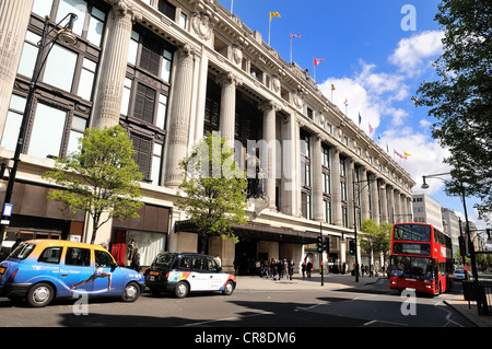 Vorderseite des Selfridges speichern Oxford Street London Stockfoto