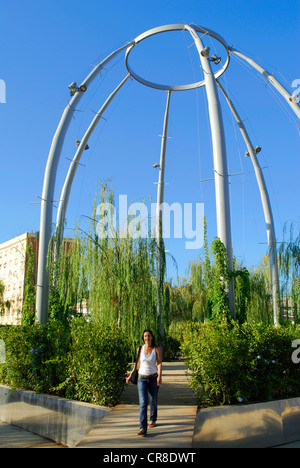 Spanien Katalonien Barcelona Central Park der Poblenou vom Architekten Jean Nouvel Avinguda Diagonal in Winkel mit Carrer Pere IV Stockfoto