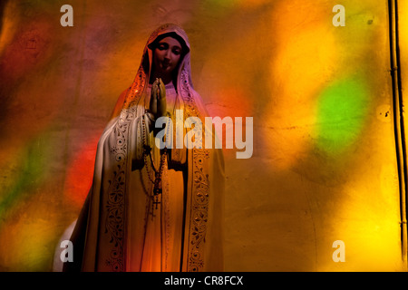 Statue der Jungfrau Maria in der Kirche in Polenca, Mallorca, Spanien Stockfoto