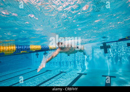 Olympiahoffnung im Training Stockfoto