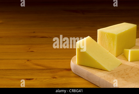 Cheddar-Käse Stockfoto