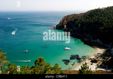 Frankreich, Finistere, Parc Naturel Regional d'Armorique (Armorica Naturpark), Halbinsel Crozon Stockfoto