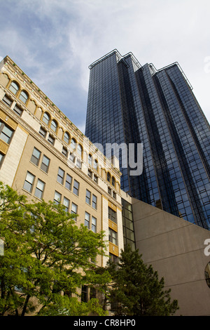 DeVos Performance Hall und Amway Grand Plaza Hotel in Grand Rapids, Michigan Stockfoto