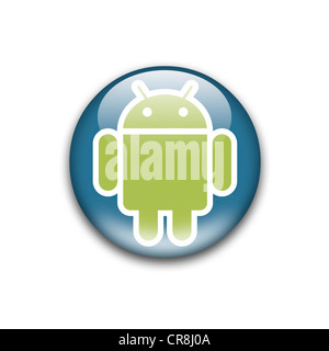 Android-Logo Fahne Symbol Symbol emblem Stockfoto