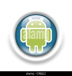 Android-Logo Fahne Symbol Symbol emblem Stockfoto