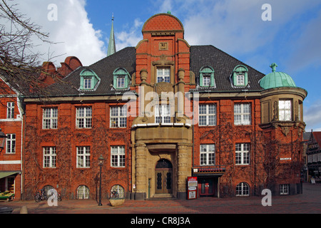 Historisches Rathaus in der alten Stadt Buxtehude, Altes Land-Bereich, Niedersachsen, Deutschland, Europa Stockfoto