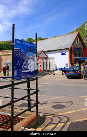 Ilfracombe Aqaurium in Devon Stockfoto