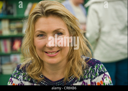 Fiona, die Gräfin von Carnarvon, Autor, abgebildet auf der Telegraph Hay Festival 2012, Hay-on-Wye, Powys, Wales, UK Stockfoto