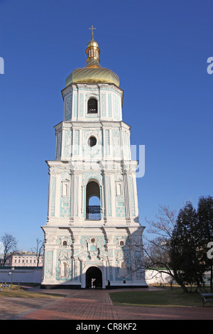Ukraine. Sophienkathedrale in Kiew. Glockenturm Stockfoto