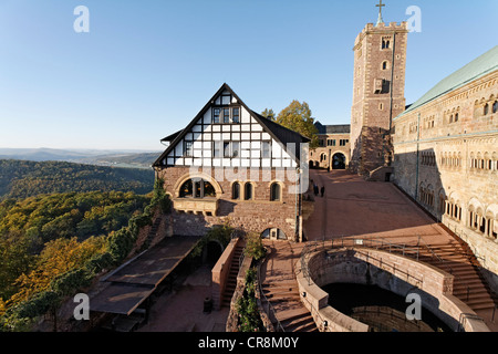 Wartburg bei Eisenach, Thueringer Wald, Thüringen, Deutschland, Europa Stockfoto