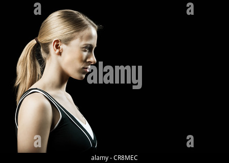 Tennisspieler, Porträt Stockfoto