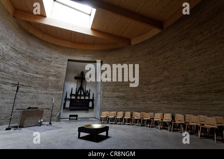 Kapelle auf dem Gelände des ehemaligen Versoehnungskirche, Versöhnungskirche, Gedenkstätte Berliner Mauer, Bernauer Straße Stockfoto