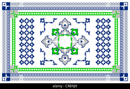 Arabeske-Teppich-Design Stockfoto