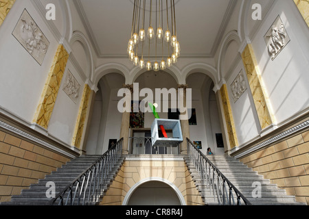 Treppenhaus im Stil des Historismus, Kunstakademie Duesseldorf Kunst Akademie, North Rhine-Westphalia, Deutschland, Europa Stockfoto