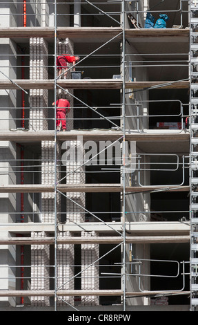 Baustelle eines Mehrfamilienhaus, Hausvogteiplatz, Neue Mitte Berlin Bezirk, Berlin, Deutschland, Europa Stockfoto