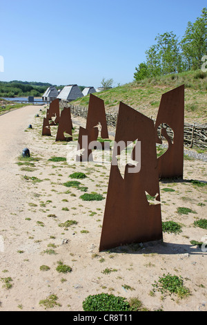 Metall Kunst im Brockholes Naturreservat, Lancashire, UK Stockfoto