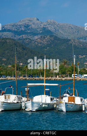 Angelboote/Fischerboote in Port d ' Andratx, Mallorca, Balearen, Spanien, Europa Stockfoto