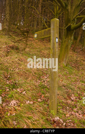 Ein Finger-Post auf dem Weg von Cleveland im Norden ankert York in Yorkshire. Stockfoto