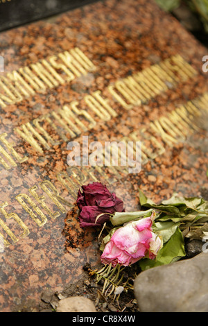 Denkmal für Jan Palach und Jan Zajic, Studenten demonstrieren gegen die sowjetische Okkupation der Tschechoslowakei, Prag gestorben. Stockfoto