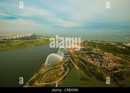 Singapur River Hongbao Blick vom Dach Marina Bay Hotel Stockfoto