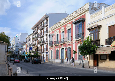 Calle Virgen De La Paz, Ronda, Provinz Malaga, Andalusien, Spanien, Europa Stockfoto