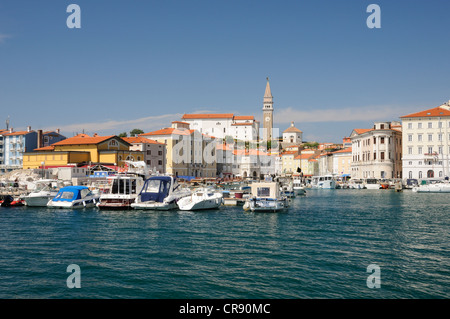 Hafen von Piran, Slowenien, Europa Stockfoto