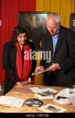 BBC-Dokumentation gedreht Frühjahr 2011 und präsentiert von Meera Syal verraten die Kunstsammlung von Prinz Frederick Duleep Singh Stockfoto