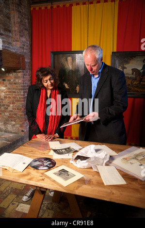 BBC-Dokumentation gedreht Frühjahr 2011 und präsentiert von Meera Syal verraten die Kunstsammlung von Prinz Frederick Duleep Singh Stockfoto