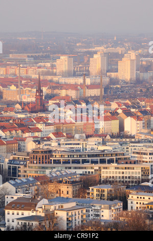 Blick auf die Stadt Leipzig, Sachsen, Deutschland, Europa Stockfoto