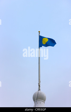 Nationalflagge, Palau Stockfoto